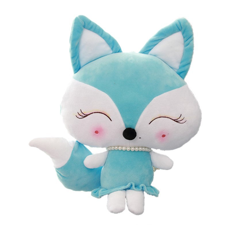 Fox plush doll — back view
