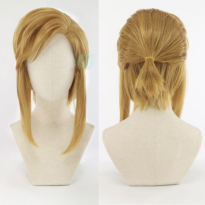 Cosplay Wig Gold Horsetail False Hair | Magic Stories