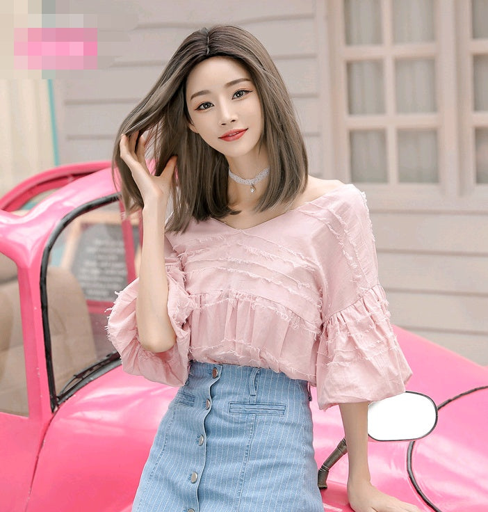 Long Straight Hair Wig — side view