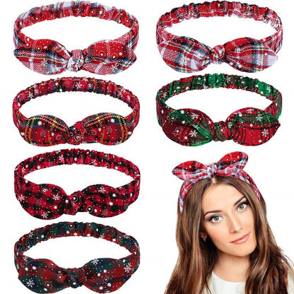 Christmas headband ladies elastic rabbit ears headband