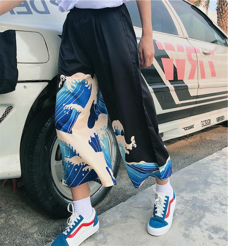 Streetwear Women Pants Japanese Harajuku Oversize Wide Pants — packaging