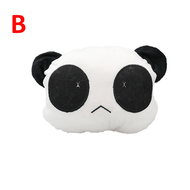 Through Plush Pillow Neck Pillow Cute Panda Head Pillow — detail