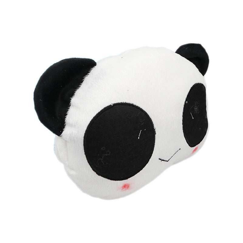 Through Plush Pillow Neck Pillow Cute Panda Head Pillow — side view