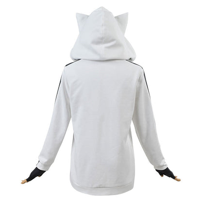 Monster Incident Cos Cyan Fox Demon Cosplay Anime Costume — back view