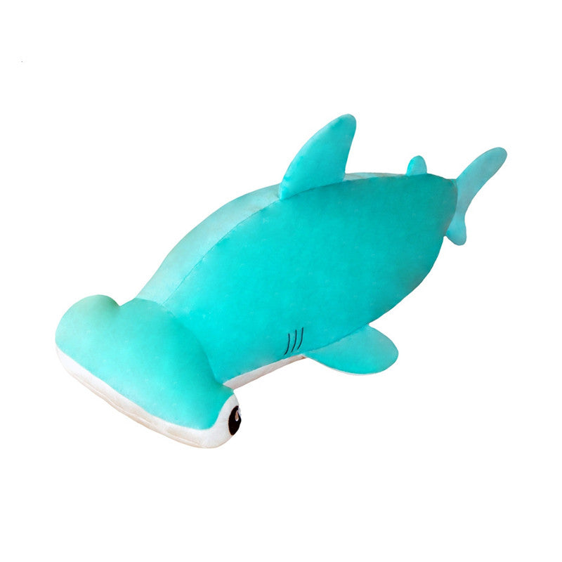 Plush Toy Hammerhead Shark Doll Cartoon Ocean Big Shark — detail