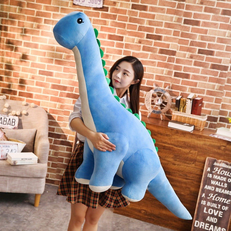 Dinosaur plush toy — back view