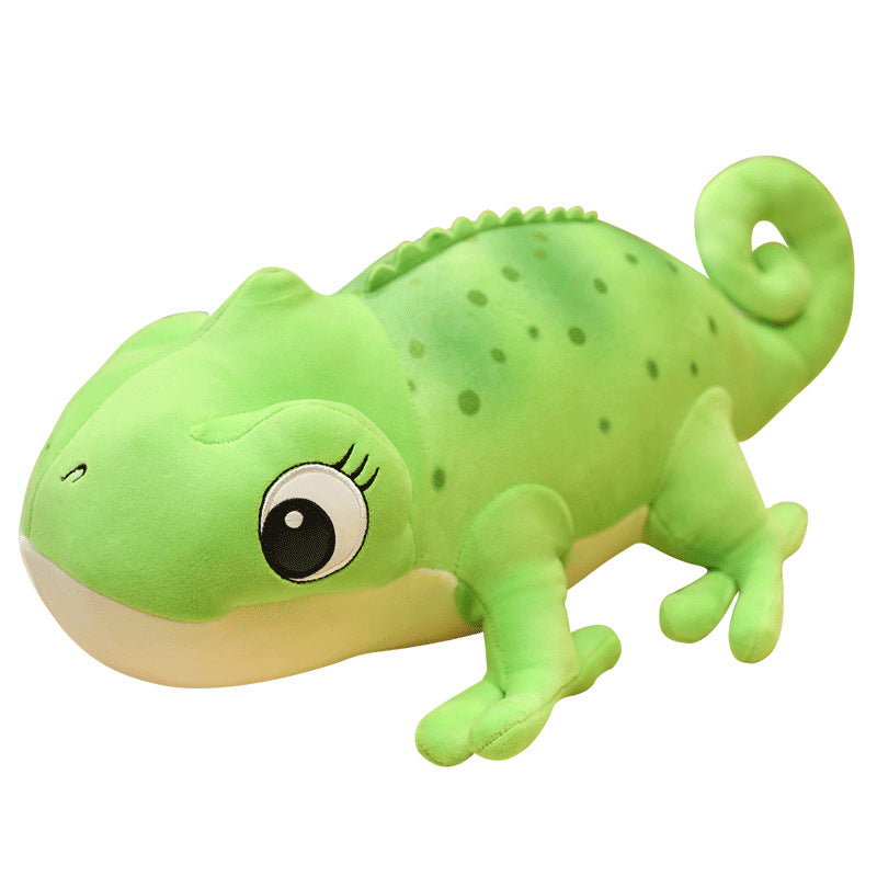 Cartoon Frog Doll Plush Toy Doll Chameleon Doll — back view