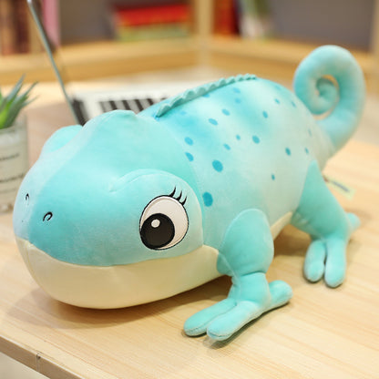 Cartoon Frog Doll Plush Toy Doll Chameleon Doll — in use
