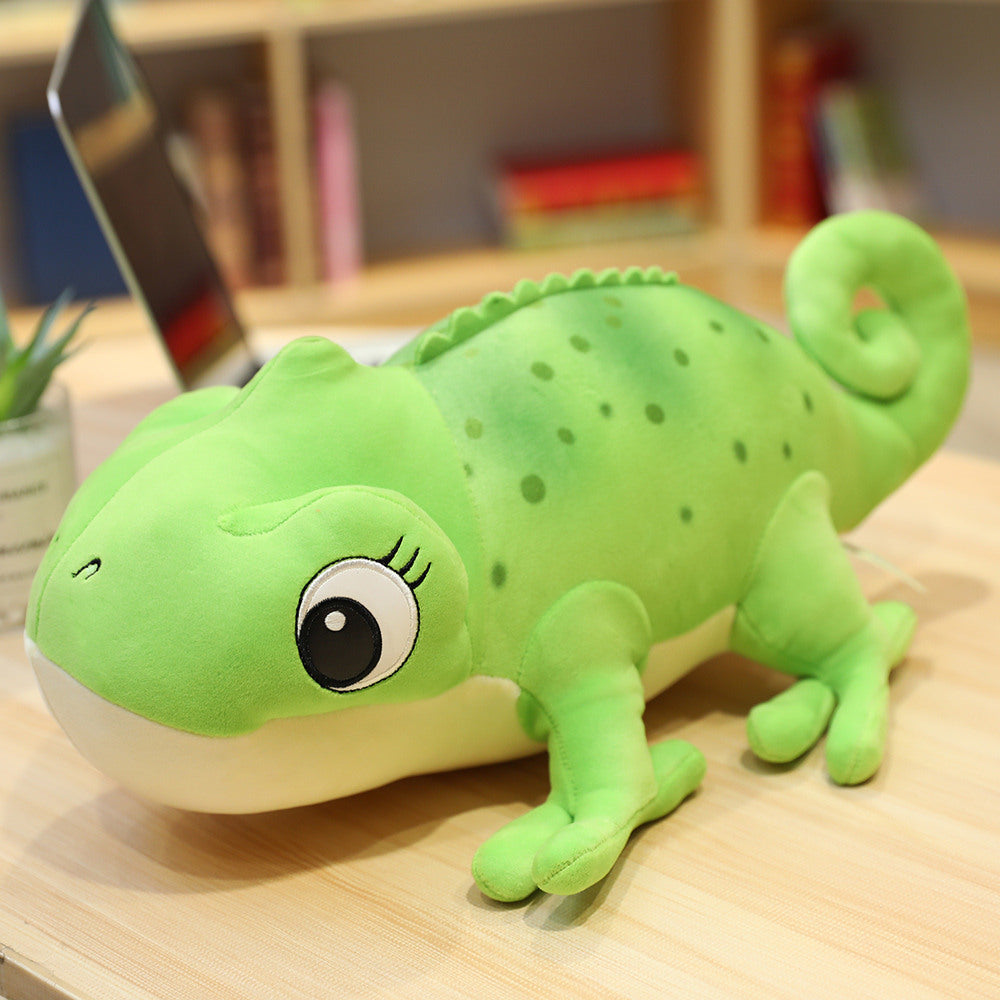 Cartoon Frog Doll Plush Toy Doll Chameleon Doll — scale reference