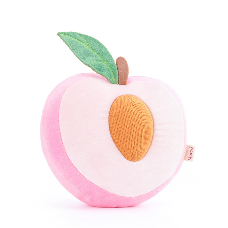 Plush fruit pillow toys creative Cushion Pillow Kawaii Fruit Peaches Stuffed Doll Toys For Children Birthday Gift — packaging