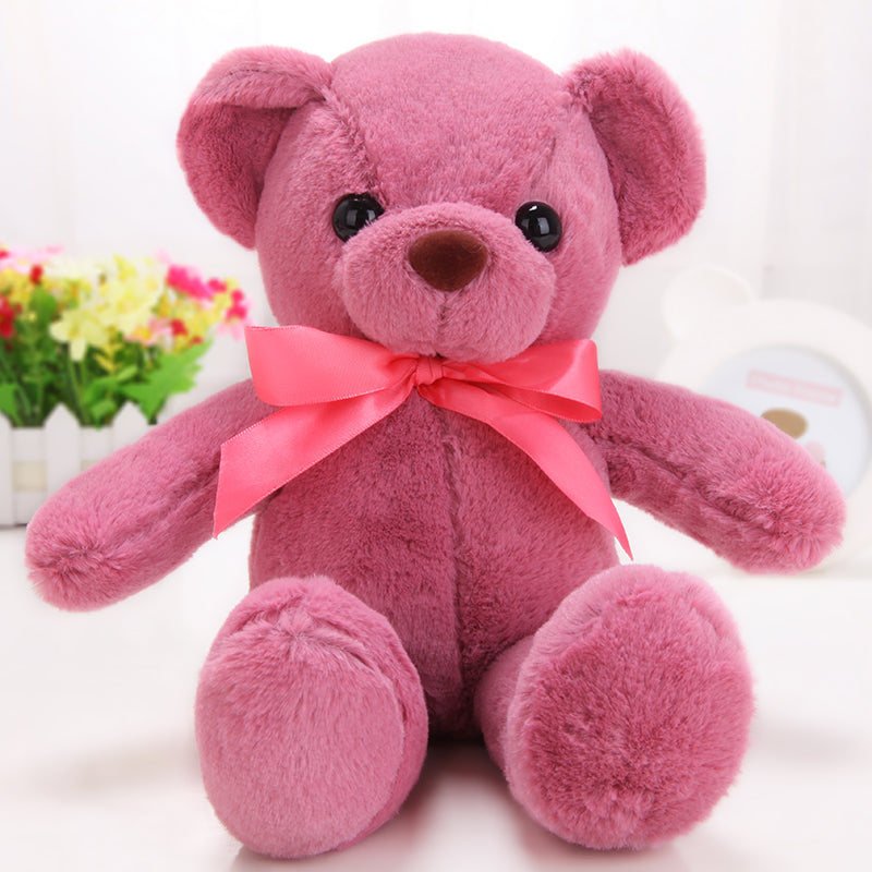 Small Bear Plush Bear Hug bBar Plush Plush Toy Panda Doll Bear Puppet Doll Girl — back view