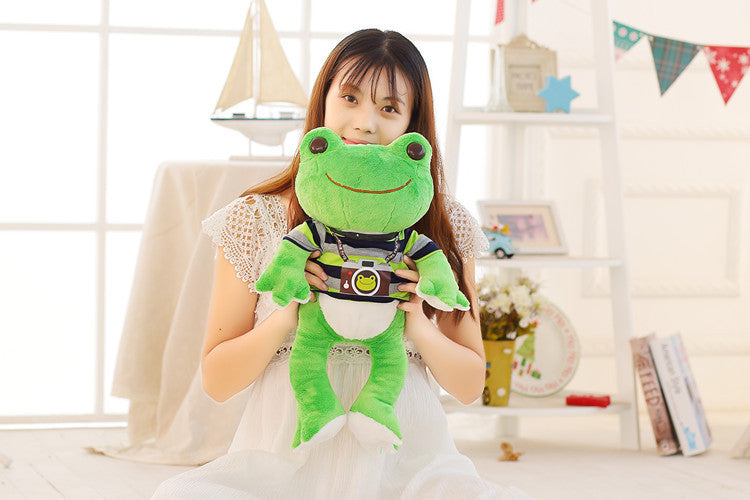 Healing Cartoon Smiling Frog Plush Doll Toy — packaging