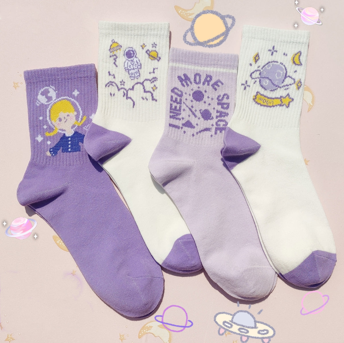 Anime Korean Style Sweet Academy Wind Socks | Magic Stories