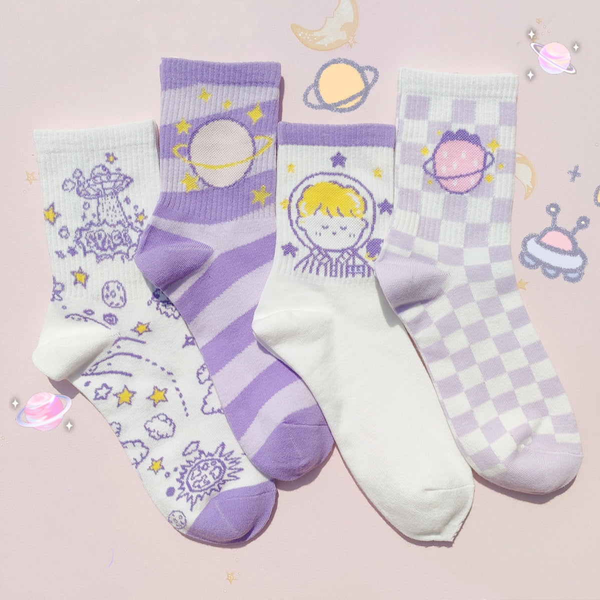 Anime Korean Style Sweet Academy Wind Socks | Magic Stories