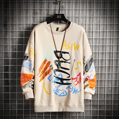 SingleRoad Mens Crewneck Sweatshirt Men Harajuku Oversized Japanese Streetwear Hip Hop Black Hoodie Men — scale reference