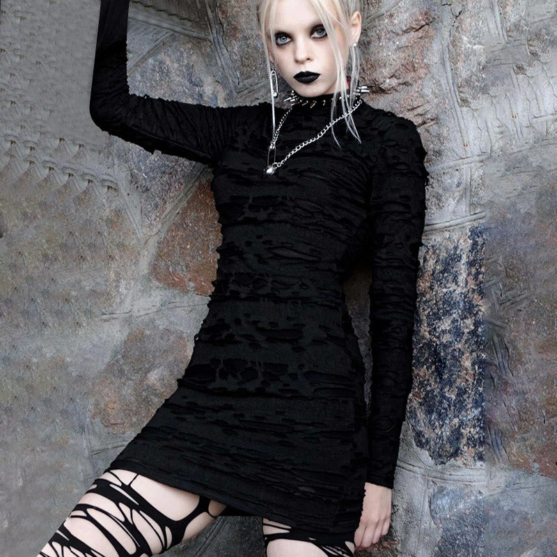 Design Sense Harajuku High Cold Slim Dress | Magic Stories