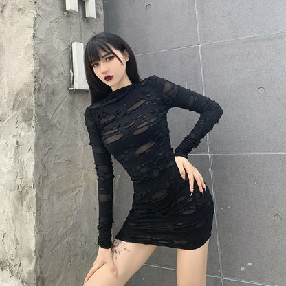 Design Sense Harajuku High Cold Slim Dress | Magic Stories