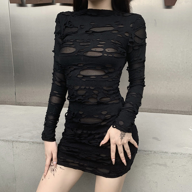Design Sense Harajuku High Cold Slim Dress | Magic Stories