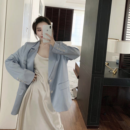 Hong Kong Flavor Satin Suspender Skirt Casual Gloss Suit — packaging