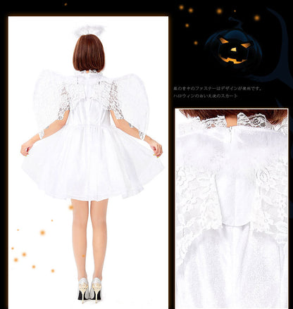 Demon Cosplay Costume With Wings Short Skirt — scale reference