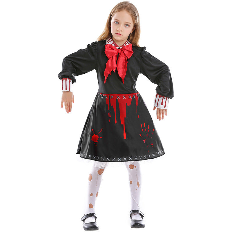Family Horror Doll Costume Women Gothic | Magic Stories