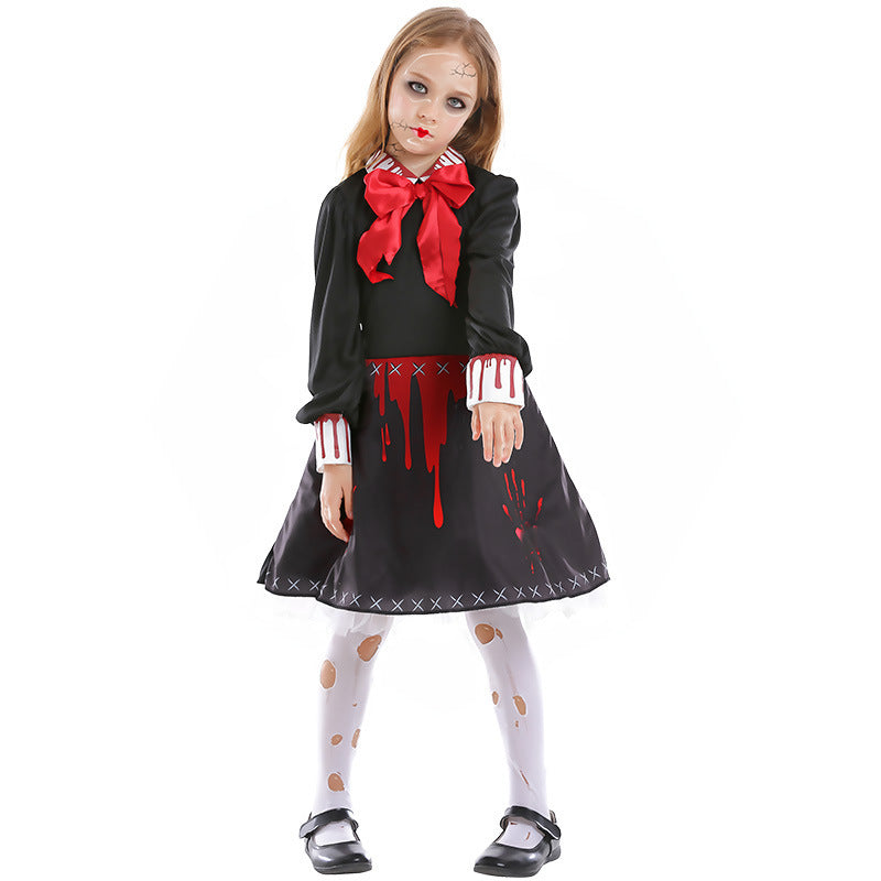 Family Horror Doll Costume Women Gothic | Magic Stories