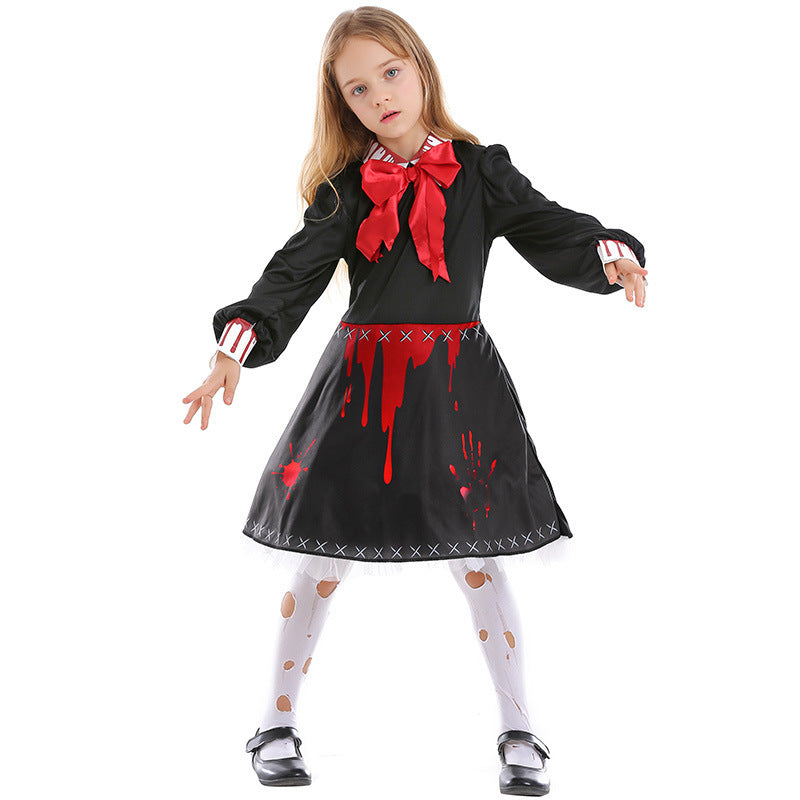 Family Horror Doll Costume Women Gothic | Magic Stories