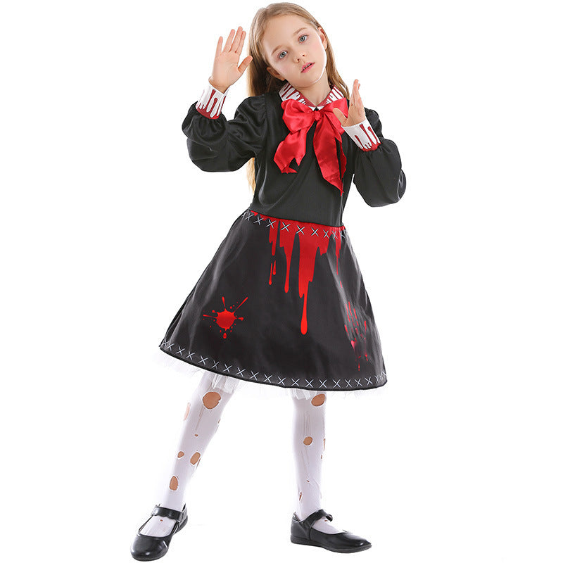 Family Horror Doll Costume Women Gothic | Magic Stories