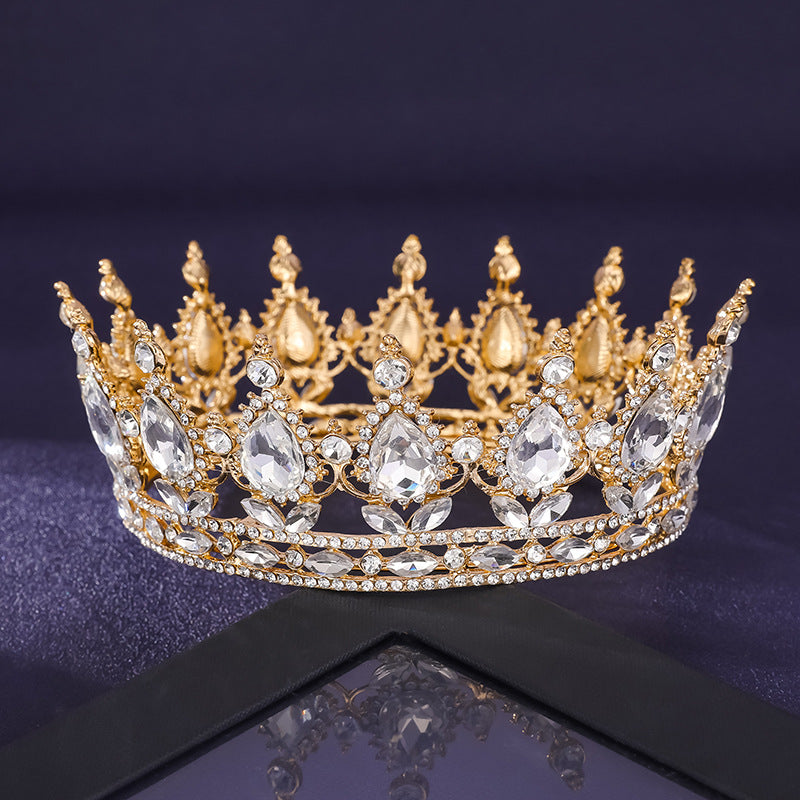 Rhinestone Crown Full Circle Big Crown | Magic Stories