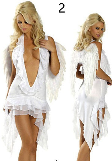 Adult Masquerade Angel Demon Cosplay Costume — detail