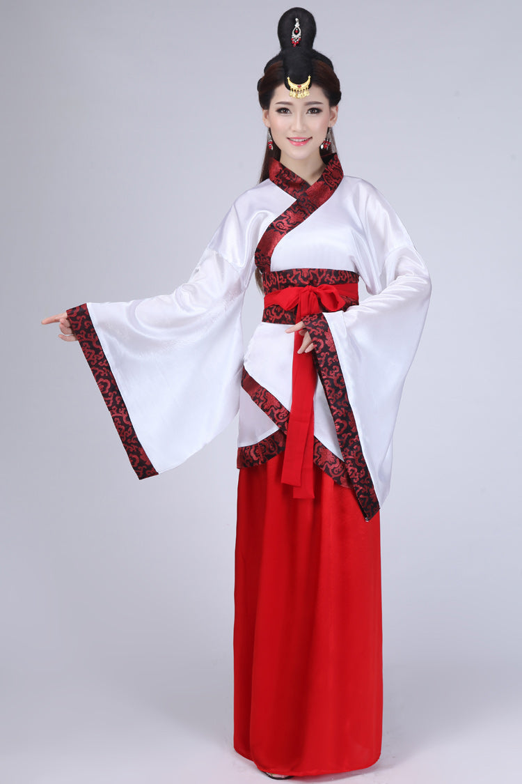 Hanfu National Costume Female Ancient Costume Quyuan Performance Costume — back view