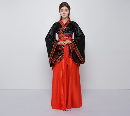 Hanfu National Costume Female Ancient Costume Quyuan Performance Costume — scale reference