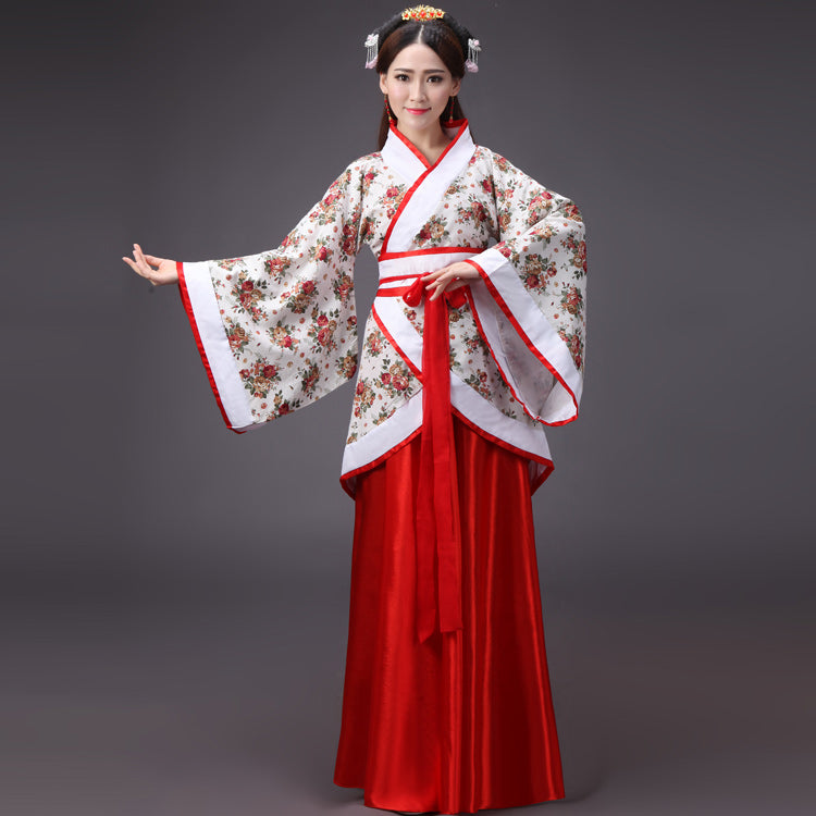 Hanfu National Costume Female Ancient Costume Quyuan Performance Costume — back view