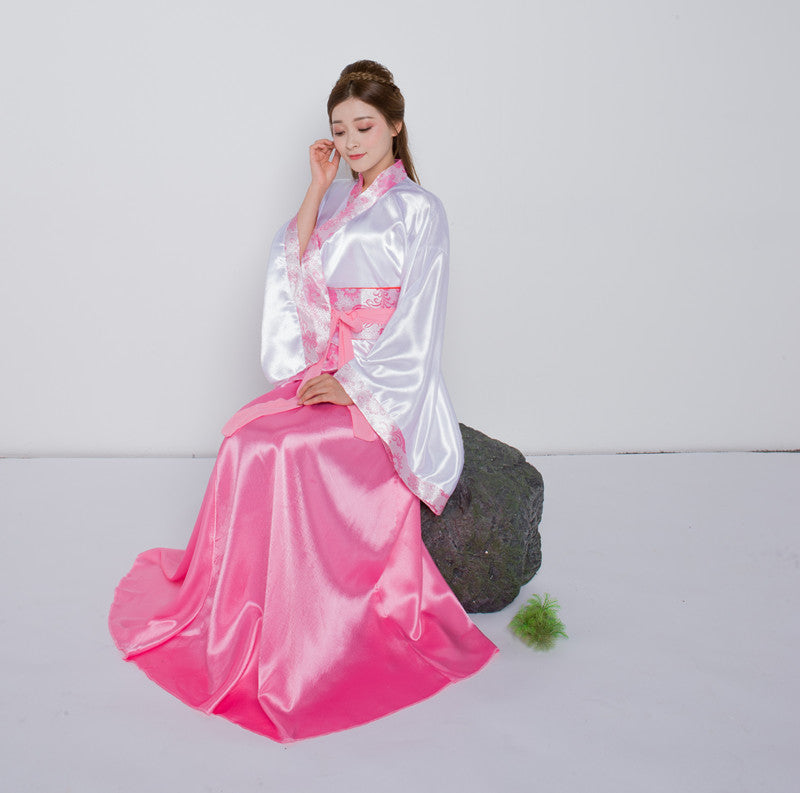 Hanfu National Costume Female Ancient Costume Quyuan Performance Costume — detail