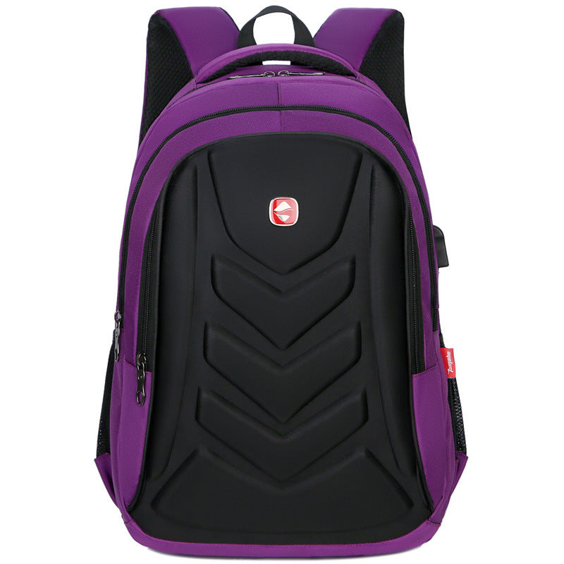College Student Hard Shell Computer Backpack — scale reference