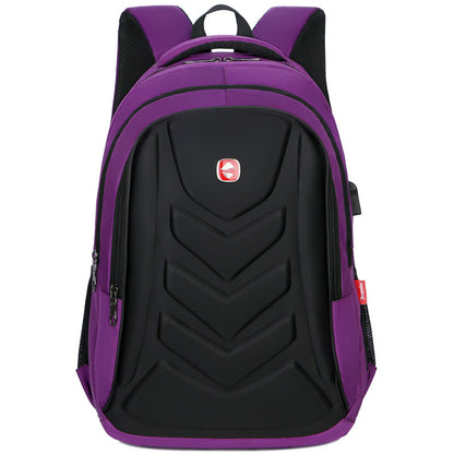 College Student Hard Shell Computer Backpack — scale reference