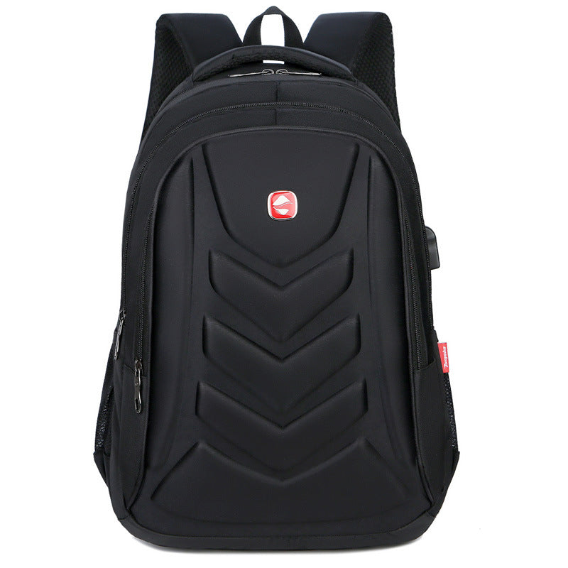 College Student Hard Shell Computer Backpack — side view