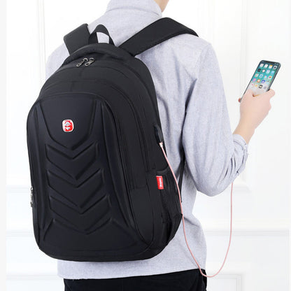 College Student Hard Shell Computer Backpack — packaging