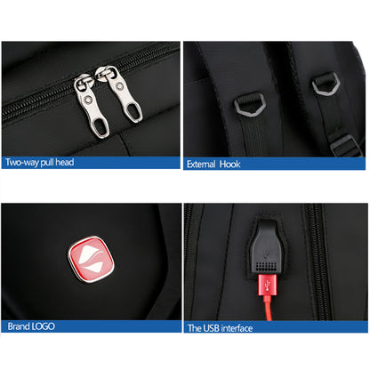 College Student Hard Shell Computer Backpack — detail