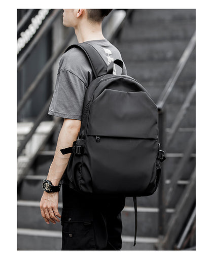 Backpack Men'S Casual Waterproof Travel Bag Computer Bag Backpack High School Junior High School College Student — back view