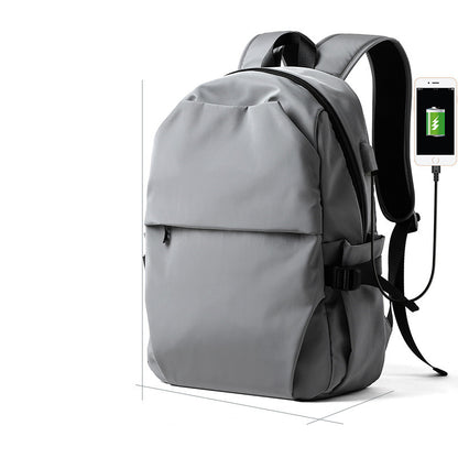 Backpack Men'S Casual Waterproof Travel Bag Computer Bag Backpack High School Junior High School College Student — side view