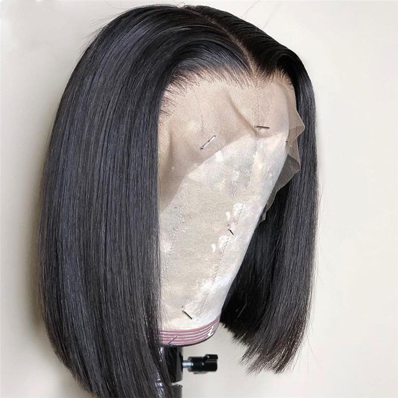 Wig Women's Real Wig Headgear — in use
