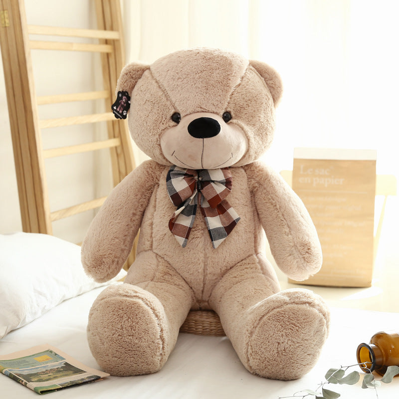 Bow Tie Teddy Bear Doll Custom Plush Toy Large Birthday Gift For Girlfriend Bear Doll — scale reference
