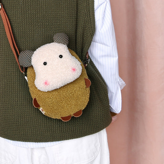 Three-Color Patch Cartoon Plush Bag Girl | Magic Stories