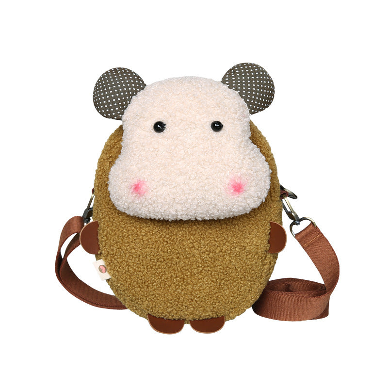 Three-Color Patch Cartoon Plush Bag Girl | Magic Stories
