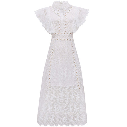 Princess Dress White Super Fairy Lace Fairy Dress — side view