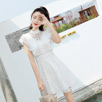 Princess Dress White Super Fairy Lace Fairy Dress — detail