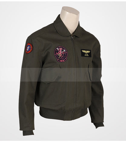 High Aspiration Medellin Cos Suit Bomber Jacket Cosplay — scale reference