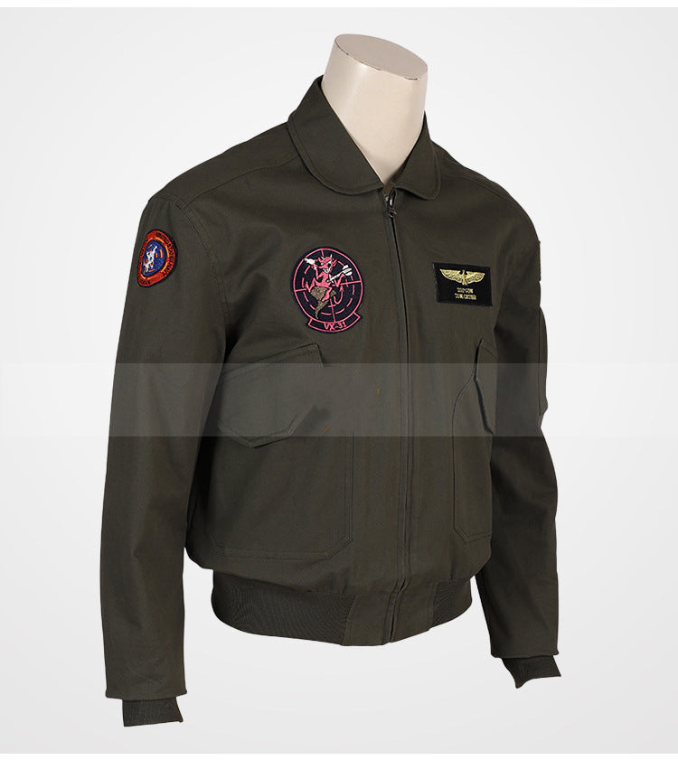 High Aspiration Medellin Cos Suit Bomber Jacket Cosplay — scale reference