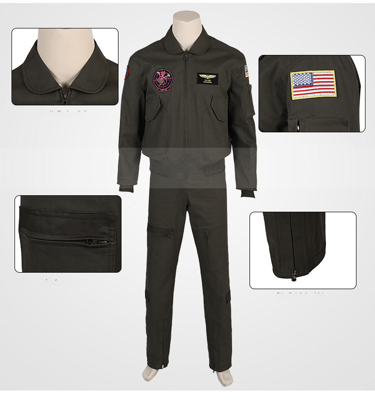High Aspiration Medellin Cos Suit Bomber Jacket Cosplay — back view